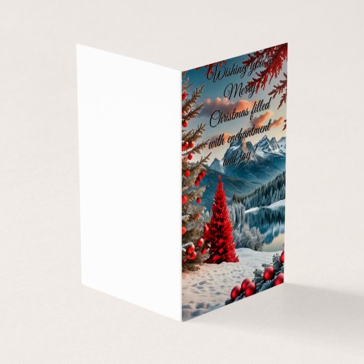 Een Whimische Winterwonderland   Kaart (Buitenkant)