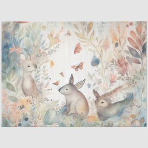 Een Whimsical Woodland Serie Ontwerp 1 Tissuepapier