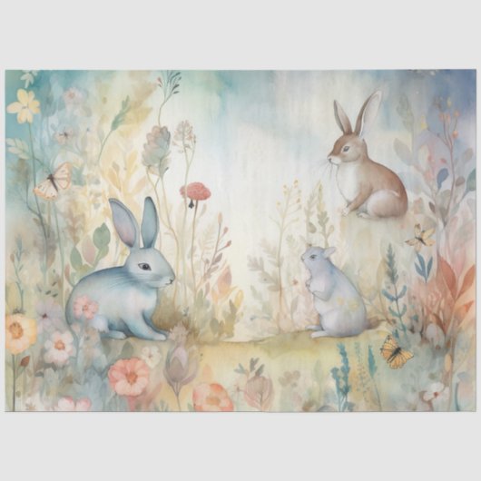 Een Whimsical Woodland Serie Ontwerp 2 Tissuepapier (Voorkant)