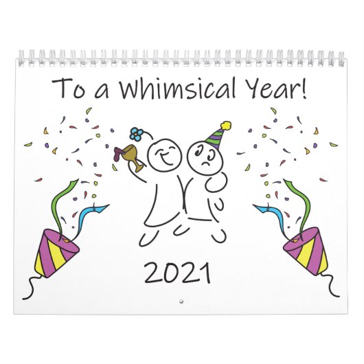 Een whimsical Year Agenda Kalender (Hoes)