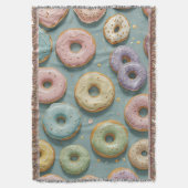 Een Whimsicale Pastelkleurige Donut Droom Deken (Voorkant Verticaal)
