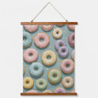 Een Whimsicale Pastelkleurige Donut Droom