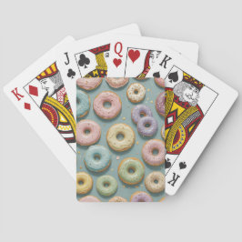 Een Whimsicale Pastelkleurige Donut Droom Pokerkaarten