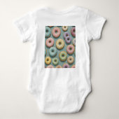 Een Whimsicale Pastelkleurige Donut Droom Romper (Achterkant)