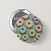 Een Whimsicale Pastelkleurige Donut Droom Ronde Button 5,7 Cm (Voorkant /achterkant)
