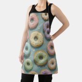 Een Whimsicale Pastelkleurige Donut Droom Schort (Insitu)