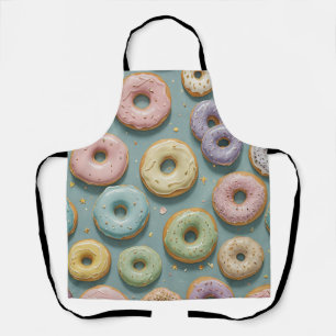 Een Whimsicale Pastelkleurige Donut Droom Schort
