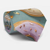 Een Whimsicale Pastelkleurige Donut Droom Stropdas (Opgerold)