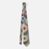 Een Whimsicale Pastelkleurige Donut Droom Stropdas (Achterkant)