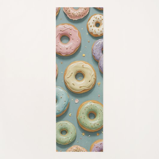 Een Whimsicale Pastelkleurige Donut Droom Yogamat (Voorkant)