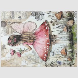 Een Whimsy Coquette Fairy Serie Ontwerp #9 Tissuepapier