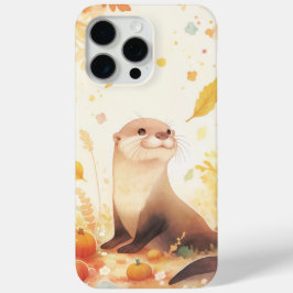 Een Whimwhams Herfst met Otter en Pompoenen iPhone 15 Pro Max Hoesje