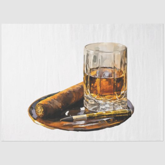 Een  Whiskey Design Serie 7 Tissuepapier (Voorkant)