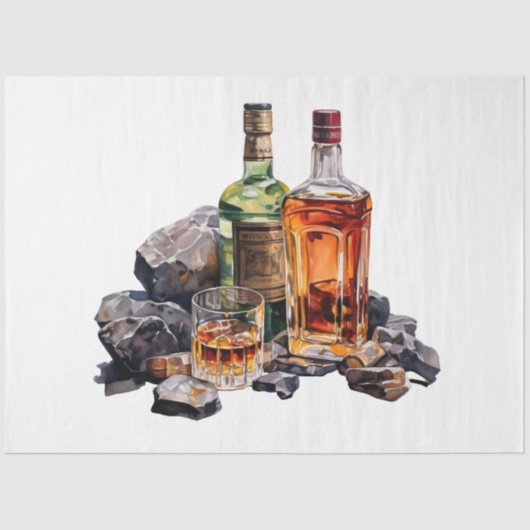 Een  Whiskey Design Series 3 Tissuepapier (Voorkant)