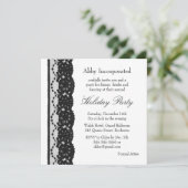 Een White Lace Holiday Uitnodiging (Staand voorkant)