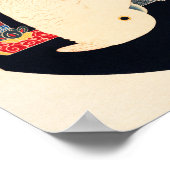 Een White Macaw Illustratie van Ito Jakuchu Poster (Hoek)