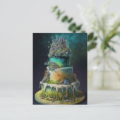 Een wiedtaart briefkaart (Staand voorkant)