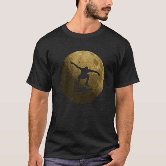 Een wiel drijvend in de maan zelf balancerende str t-shirt (Voorkant)