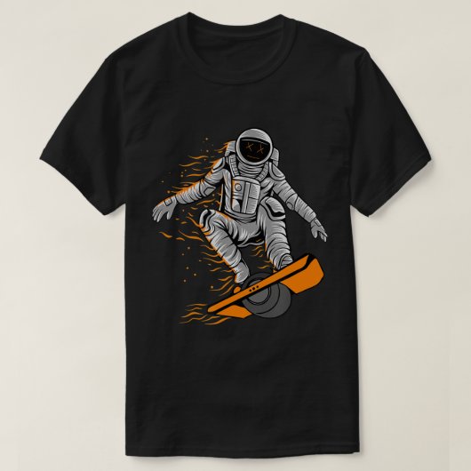 Een wiel grappige t-shirt astronaut Onewheels Floa (Design voorkant)