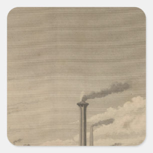 Een wiel van Whitney en van Sons Vierkante Sticker