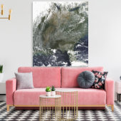 Een wielachtig patroon van hogedrukwolken canvas afdruk (Insitu (Woonkamer))