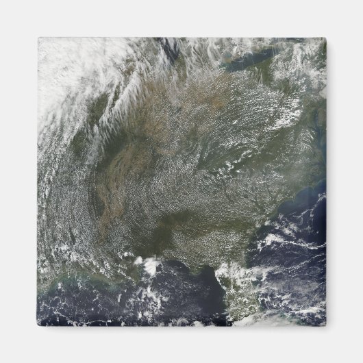 Een wielachtig patroon van hogedrukwolken magneet (Voorkant)