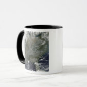 Een wielachtig patroon van hogedrukwolken mok (Voorkant links)