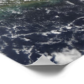 Een wielachtig patroon van hogedrukwolken poster (Hoek)