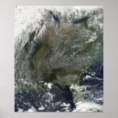 Een wielachtig patroon van hogedrukwolken poster (Voorkant)