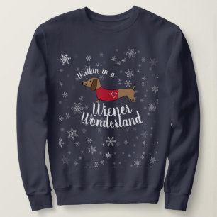Een Wiener Wonderland Dachshund Doxie Trui
