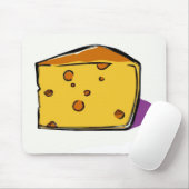 Een wiggele kaas met gaten-pop-kunst muismat (Met muis)