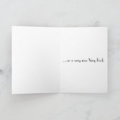 Een wijnkelner is een vampier bedankkaart (Binnen)