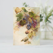 Een wijnstok van druiven door Franz Bischoff Bedankkaart (Staand voorkant)