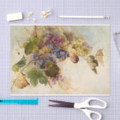 Een wijnstok van druiven door Franz Bischoff Tissuepapier (Craft)