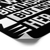 Een wijs Man herinnert zich de verjaardag van zijn Poster (Hoek)