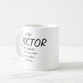 Een wijze dokter schreef ooit Mok · Dokter cadeau  (Voorkant links)