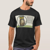 een wijze oude uil t-shirt (Voorkant)