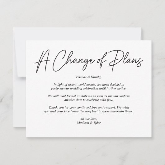 Een wijziging van de Kaart voor het bijwerken van  Notitiekaartje (Voorkant)