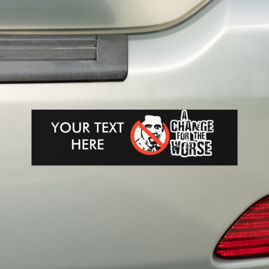 EEN WIJZIGING VOOR DE VERANDERING BUMPERSTICKER (Op auto)