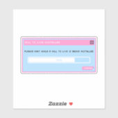 Een wil om te leven installer pop up sticker (Vel)