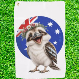   Een wild Australische Kookaburra cadeau  Golfhanddoek