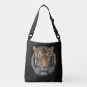 Een wild Bengalen tijgergezicht Crossbody Tas (Voorkant)