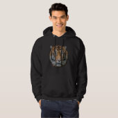 Een wild Bengalen tijgergezicht Hoodie (Voorkant volledig)