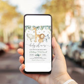 Een Wild One Boy Safari Baby shower Kaart