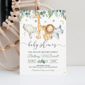 Een Wild One Boy Safari Baby shower Kaart