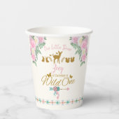 Een Wild One - First Birthday Paper Cups Papieren Bekers (Voorkant)