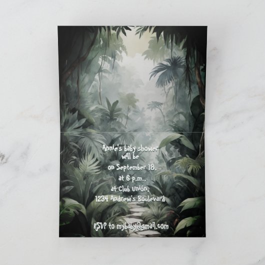 Een Wild One Floral Safari Oasis Elegant Baby show (Binnen)