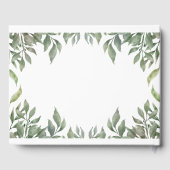 Een wild ONE Green Woodland Animals Baby shower Gastenboek (Achterkant)