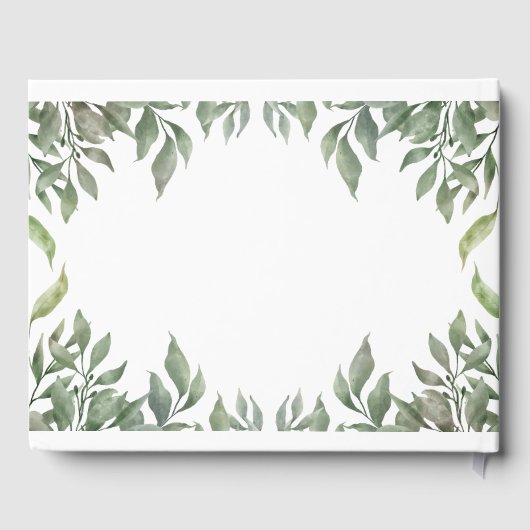 Een wild ONE Green Woodland Animals Baby shower Gastenboek (Achterkant)