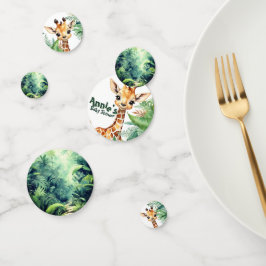 Een Wild One Safari Baby shower Afrikaans Oerwoud Confetti